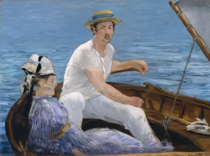 Framed Print : Boating, 1874. Creator: Edouard Manet Framed Print : Boating, 1874. Creator: Edouard Manet