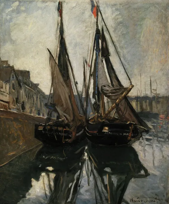 Framed Print : Boats, 1868. Creator: Monet, Claude (1840-1926) Framed Print : Boats, 1868. Creator: Monet, Claude (1840-1926)