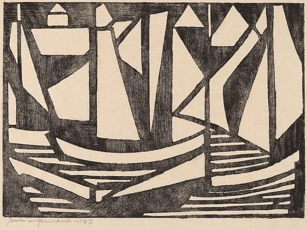 Boats, 1915. Creator: Jacoba van Heemskerck van Beest
