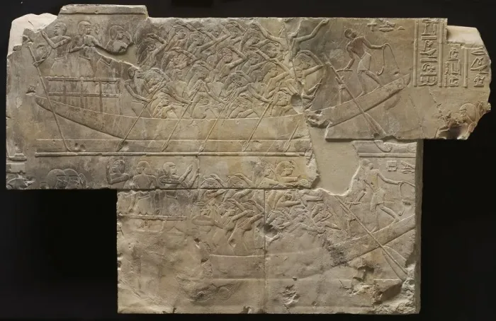 Framed Print : Two Boats with Female Mourners, c. 667-647 BC. Creator: Unknown Framed Print : Two Boats with Female Mourners, c. 667-647 BC. Creator: Unknown