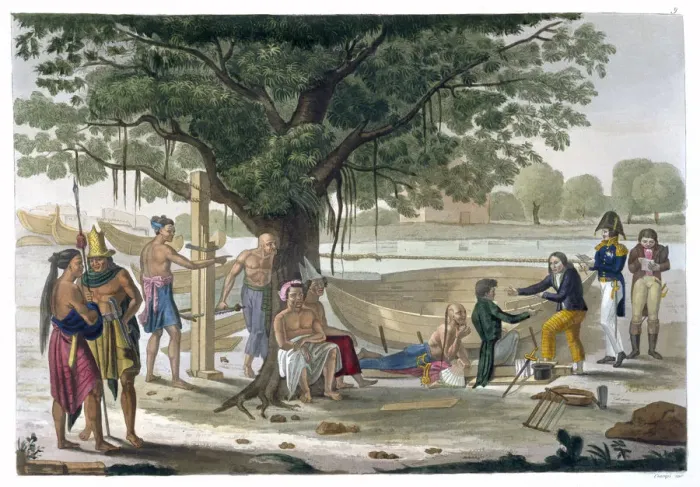 Framed Print : Boatyard near Kupang, Timor, Indonesia, c1820-1839 Framed Print : Boatyard near Kupang, Timor, Indonesia, c1820-1839