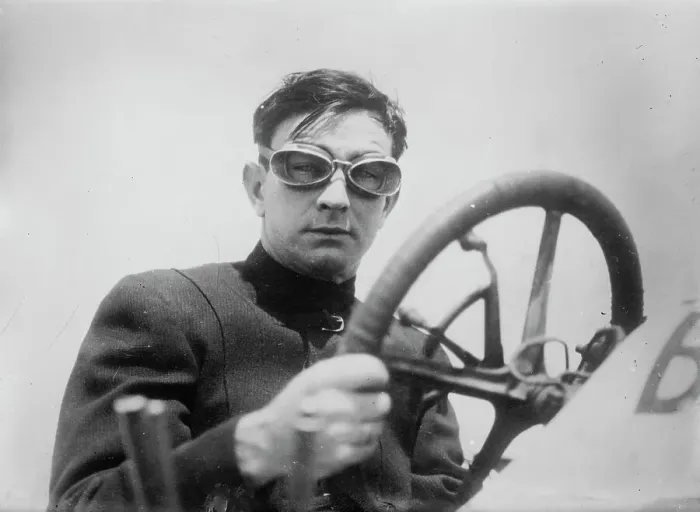 Framed Print : Bob Burman, race car driver, between c1910 and c1915. Creator: Bain News Service Framed Print : Bob Burman, race car driver, between c1910 and c1915. Creator: Bain News Service