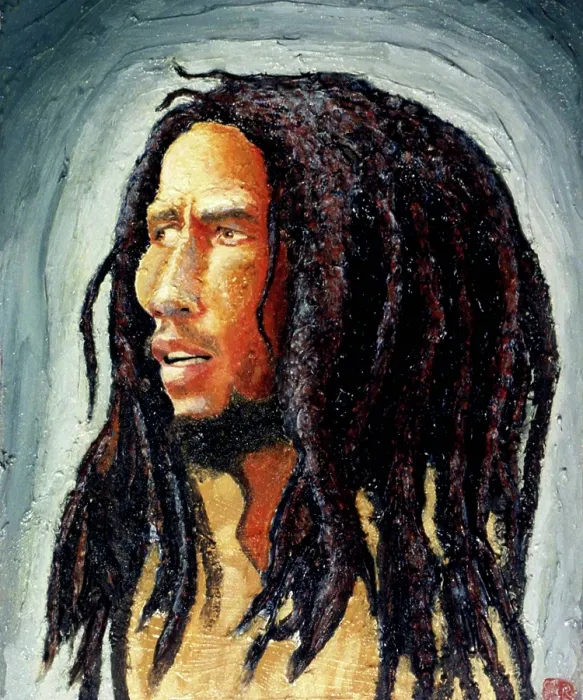 Framed Print : Bob Marley. Creator: Dan Springer Framed Print : Bob Marley. Creator: Dan Springer
