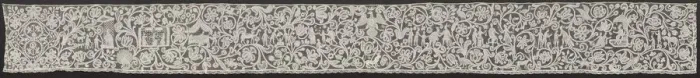 Framed Print : Bobbin Lace Flounce: Punto di Milano, 18th century. Creator: Unknown Framed Print : Bobbin Lace Flounce: Punto di Milano, 18th century. Creator: Unknown