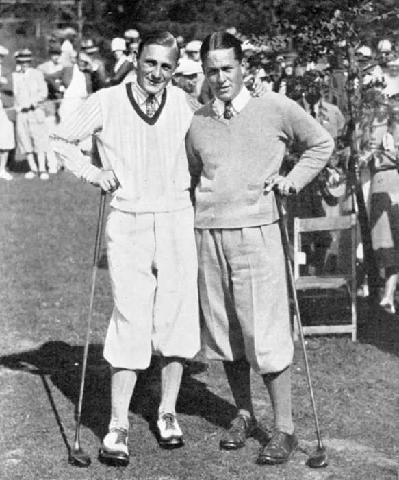 Framed Print : Bobby Jones and fellow golfer, c1920s Framed Print : Bobby Jones and fellow golfer, c1920s