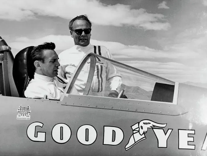 Framed Print : Bobby Tatroe in the cockpit of Wingfoot Express II, Bonneville Salt Flats, Utah, USA, c1965 Framed Print : Bobby Tatroe in the cockpit of Wingfoot Express II, Bonneville Salt Flats, Utah, USA, c1965