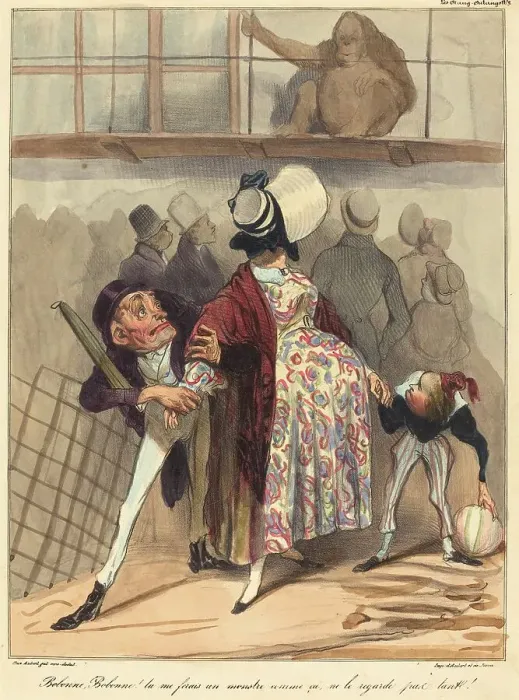 Framed Print : Bobonne... ne le regarde pas tant!, 1836. Creator: Honore Daumier Framed Print : Bobonne... ne le regarde pas tant!, 1836. Creator: Honore Daumier