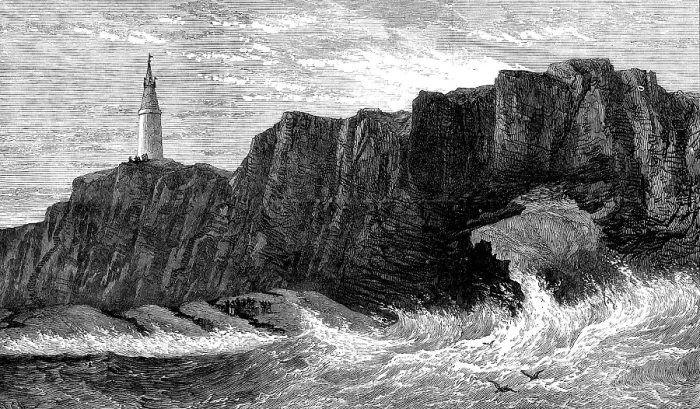 Framed Print : Boca do Inferno, scene of the accident to the Queen of Portugal and her children, 1873. Creator: RCH Framed Print : Boca do Inferno, scene of the accident to the Queen of Portugal and her children, 1873. Creator: RCH