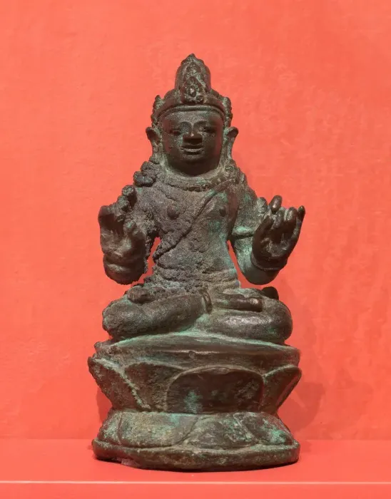 Framed Print : Bodhisattva with Hands in Gesture of Teaching (Vitarkamudra), 9th / 10th century Framed Print : Bodhisattva with Hands in Gesture of Teaching (Vitarkamudra), 9th / 10th century