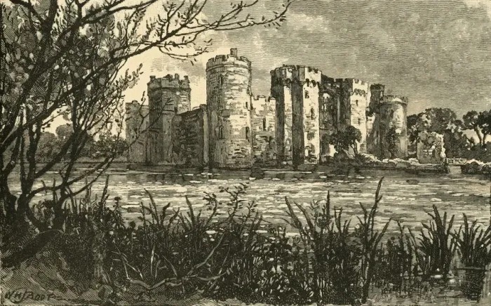 Framed Print : Bodiam Castle, 1898. Creator: Unknown Framed Print : Bodiam Castle, 1898. Creator: Unknown