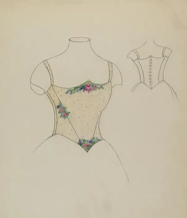 Framed Print : Bodice, c. 1935 / 1942. Creator: Margaret Knapp Framed Print : Bodice, c. 1935 / 1942. Creator: Margaret Knapp