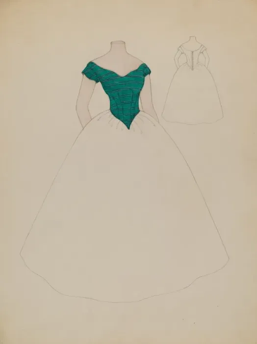 Framed Print : Bodice, c. 1936. Creator: Gladys Cook Framed Print : Bodice, c. 1936. Creator: Gladys Cook