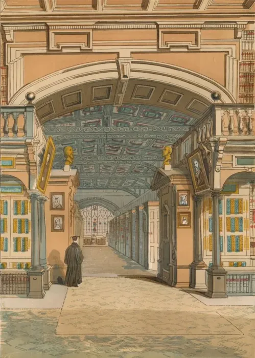 Framed Print : The Bodleian Library, Oxford, c1845, (1864) Framed Print : The Bodleian Library, Oxford, c1845, (1864)