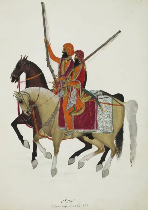 Framed Print : Bodyguard of Ranjit Singh, 1838-39. Creator: Unknown Framed Print : Bodyguard of Ranjit Singh, 1838-39. Creator: Unknown