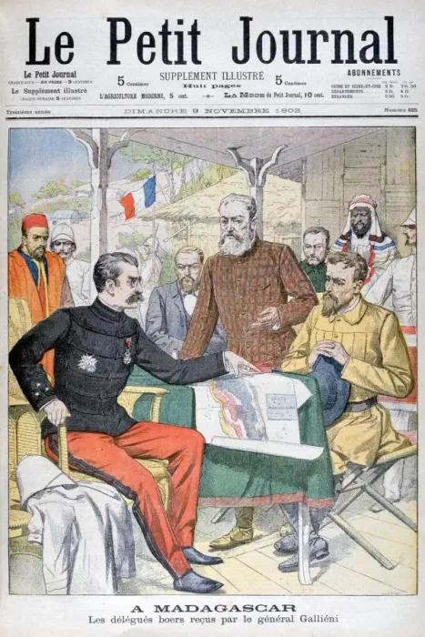 Framed Print : Boer delegation received by General Gallieni, Governor of Madagascar, 1902 Framed Print : Boer delegation received by General Gallieni, Governor of Madagascar, 1902