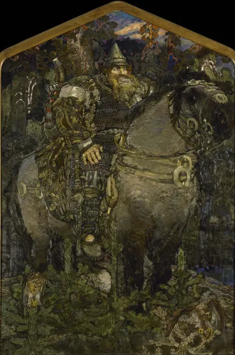 Framed Print : Bogatyr, 1898. Artist: Vrubel, Mikhail Alexandrovich (1856-1910) Framed Print : Bogatyr, 1898. Artist: Vrubel, Mikhail Alexandrovich (1856-1910)