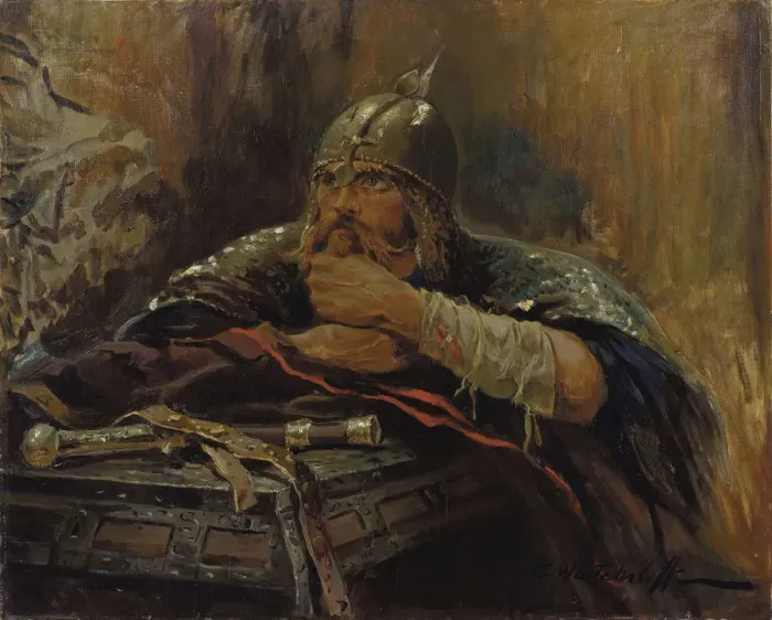 Framed Print : Bogatyr. Creator: Veshchilov, Konstantin Alexandrovich (1878-1945) Framed Print : Bogatyr. Creator: Veshchilov, Konstantin Alexandrovich (1878-1945)