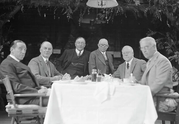 Bohemian Club members, portrait photograph, 1927? Creator: Arnold Genthe