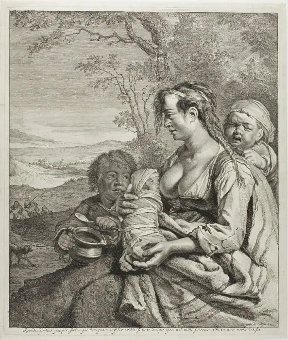 Framed Print : The Bohemian Woman, 1651 / 58. Creator: Cornelis de Visscher Framed Print : The Bohemian Woman, 1651 / 58. Creator: Cornelis de Visscher