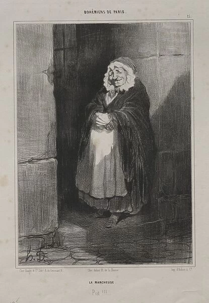Bohemians of Paris, plate 15: The Pedestrain (or The Large Sick Woman), 1841. Creator