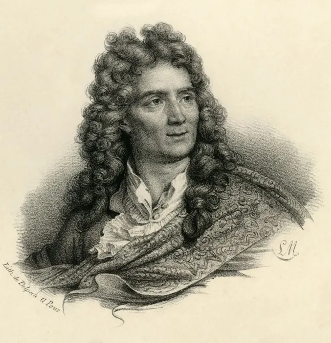 Framed Print : Boileau Despreaux, (1636-1711), c1830. Creator: Francois-Seraphin Delpech Framed Print : Boileau Despreaux, (1636-1711), c1830. Creator: Francois-Seraphin Delpech