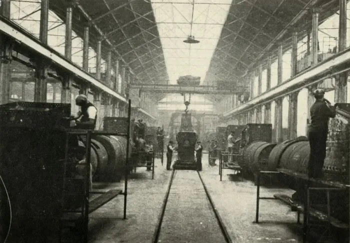 Framed Print : The Boiler Shop, Locomotive Works, Swindon, c1930. Creator: Unknown Framed Print : The Boiler Shop, Locomotive Works, Swindon, c1930. Creator: Unknown