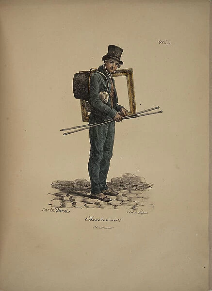 Boilermaker. From the Series 'Cris de Paris' (The Cries of Paris), 1815. Creator: Vernet, Carle (1758-1836). Boilermaker. From the Series 'Cris de Paris' (The Cries of Paris), 1815. Creator: Vernet, Carle (1758-1836)