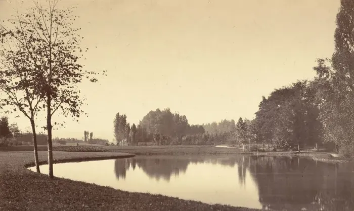 Framed Print : Bois de Boulogne, 1858. Creator: Charles Marville Framed Print : Bois de Boulogne, 1858. Creator: Charles Marville