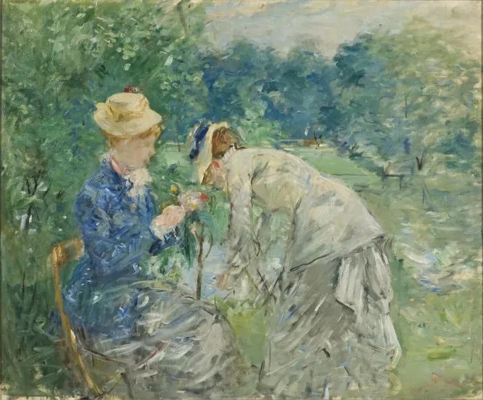 Framed Print : In the Bois de Boulogne, before 1880 Framed Print : In the Bois de Boulogne, before 1880