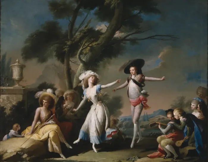 Framed Print : Bolero, c. 1785. Artist: Camaron Boronat, Jose (1731-1803) Framed Print : Bolero, c. 1785. Artist: Camaron Boronat, Jose (1731-1803)
