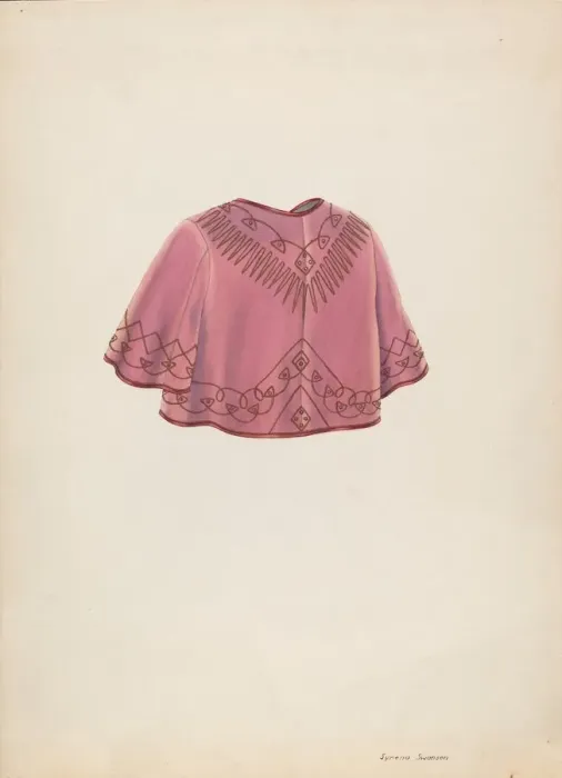 Framed Print : Bolero Jacket, c. 1937. Creator: Syrena Swanson Framed Print : Bolero Jacket, c. 1937. Creator: Syrena Swanson