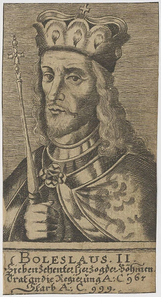 Boleslaus II the Pious, Duke of Bohemia. Creator: Anonymous