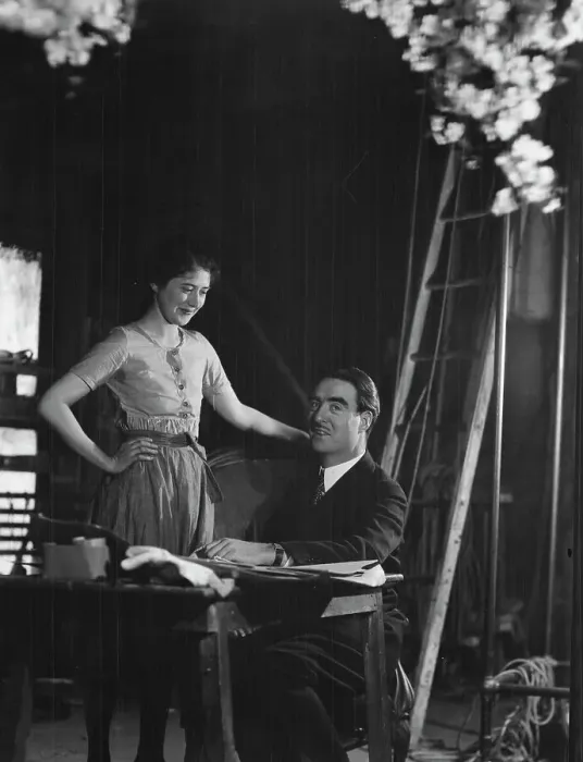Framed Print : Boleslavsky, N. Mr. and unidentified woman, portrait photograph, 1928 Creator: Arnold Genthe Framed Print : Boleslavsky, N. Mr. and unidentified woman, portrait photograph, 1928 Creator: Arnold Genthe