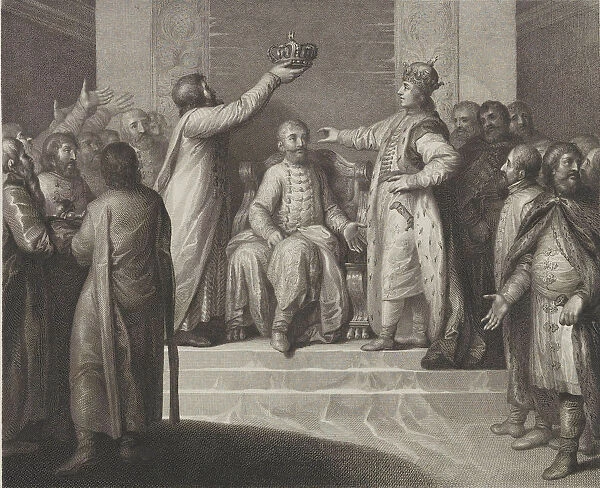 Boleslaw II puts Bela I on Hungarys throne, Late 18th century