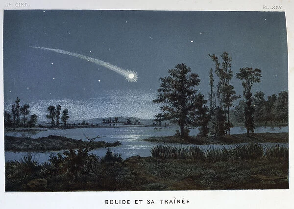 Bolide and its train, 1870