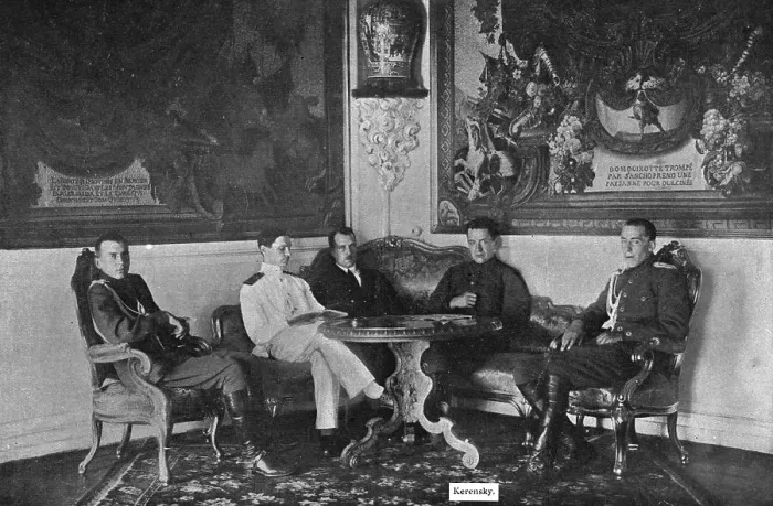 Framed Print : The Bolshevik Coup in Russia; Before the fall: one of the last photos allowed by Kerensky... 1917. Creator: Unknown Framed Print : The Bolshevik Coup in Russia; Before the fall: one of the last photos allowed by Kerensky... 1917. Creator: Unknown