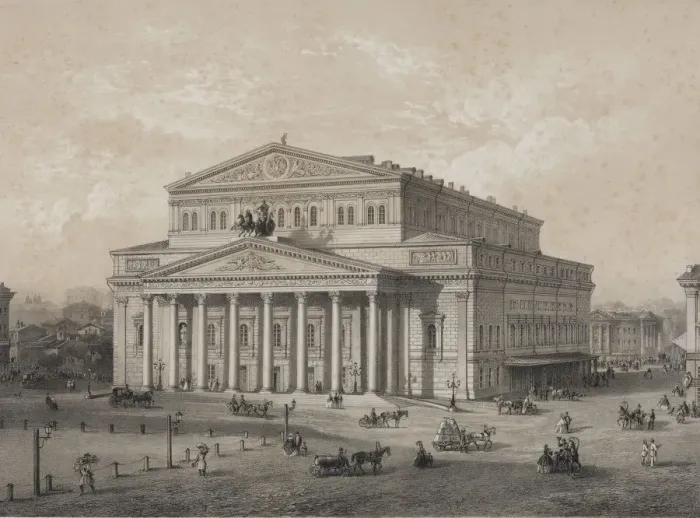 Framed Print : The Bolshoi Theatre in Moscow, 1859 Framed Print : The Bolshoi Theatre in Moscow, 1859