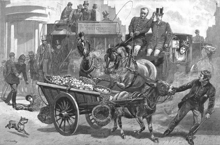 Framed Print : Bolted! An Impending Catastrophe, 1890. Creator: Unknown. Bolted! An Impending Catastrophe, 1890. Creator: Unknown Framed Print : Bolted! An Impending Catastrophe, 1890. Creator: Unknown. Bolted! An Impending Catastrophe, 1890. Creator: Unknown