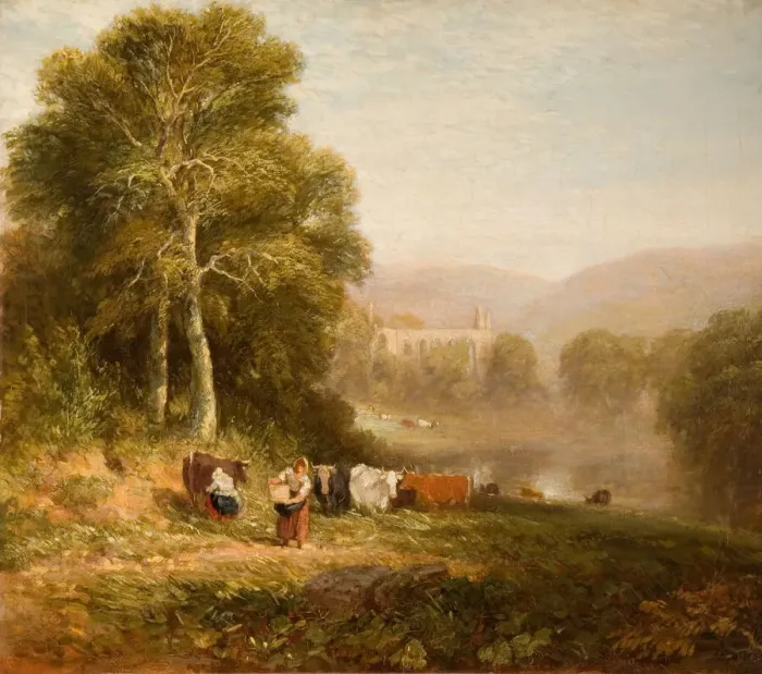 Framed Print : Bolton Abbey, 1844. Creator: David Cox the elder Framed Print : Bolton Abbey, 1844. Creator: David Cox the elder