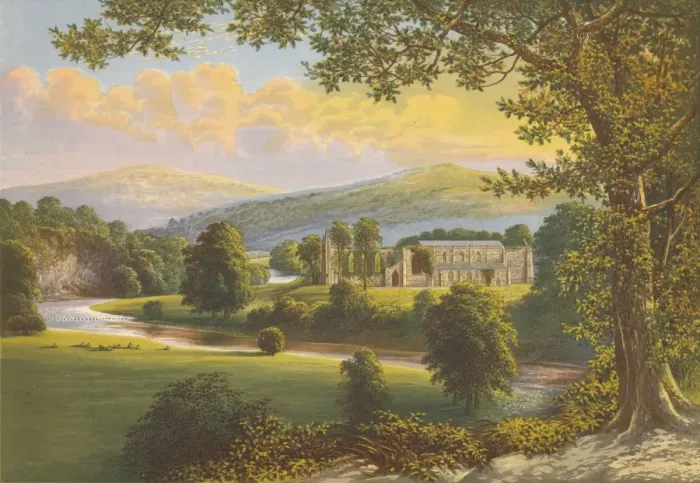 Framed Print : Bolton Priory, 1882, (1897). Artist: Alexander Francis Lydon Framed Print : Bolton Priory, 1882, (1897). Artist: Alexander Francis Lydon