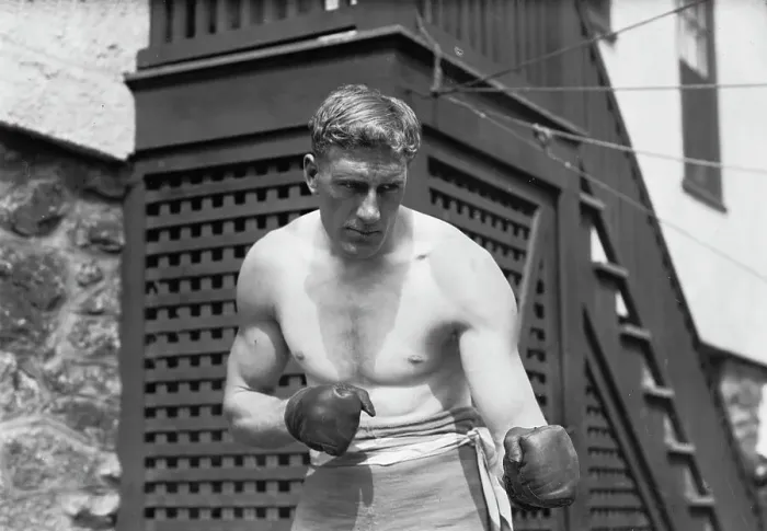 Framed Print : Bombardier Billy Wells, English boxer, preparing in Rye, N.Y. for fight with Al Panzer, 1912. Creator: Bain News Service Framed Print : Bombardier Billy Wells, English boxer, preparing in Rye, N.Y. for fight with Al Panzer, 1912. Creator: Bain News Service