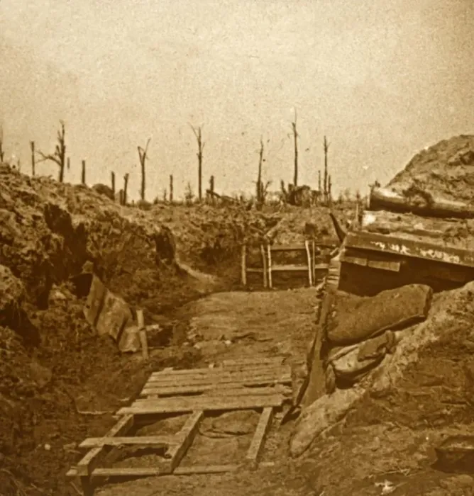 Framed Print : After bombardment, c1914-c1918 Framed Print : After bombardment, c1914-c1918