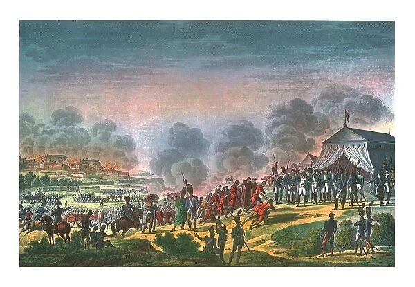 Bombardment of Madrid, 4 December 1808, (c1850). Artist: Edme Bovinet