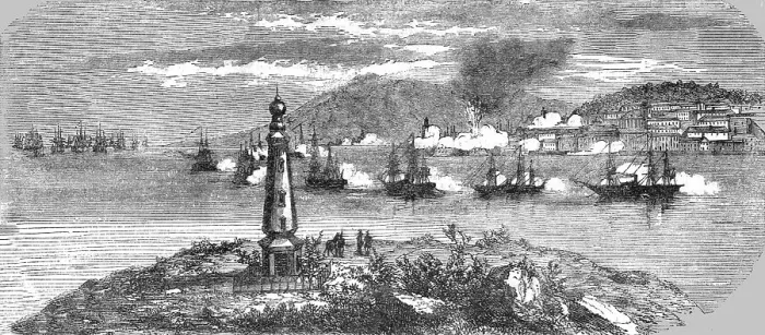Framed Print : Bombardment of Odessa, April 26, 1854, 1854. Creator: Unknown Framed Print : Bombardment of Odessa, April 26, 1854, 1854. Creator: Unknown