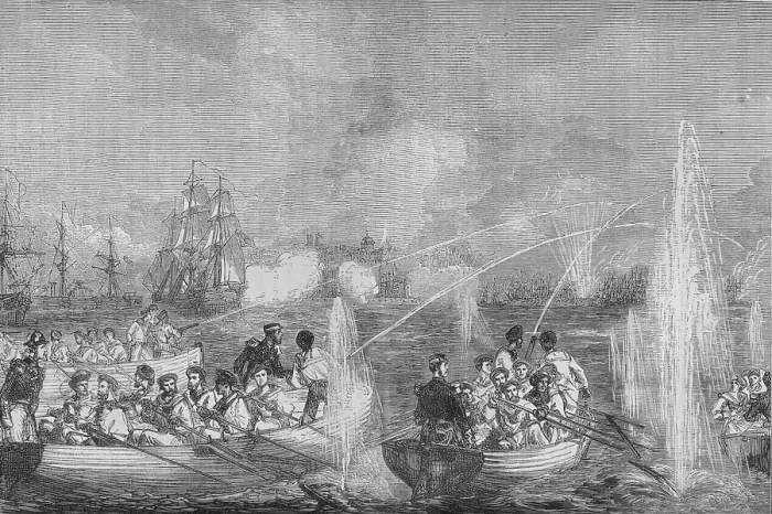 Framed Print : Bombardment of Odessa, c1880 Framed Print : Bombardment of Odessa, c1880