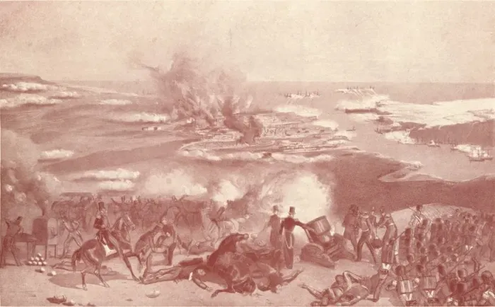 Framed Print : Bombardment of Sebastopol, 1854 (1909) Framed Print : Bombardment of Sebastopol, 1854 (1909)