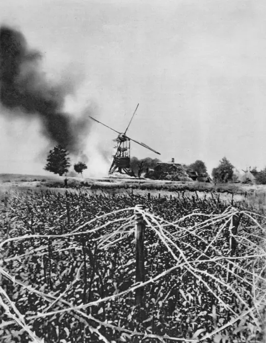 Framed Print : Bombardment of a windmill with Incendiary shells, Artois, France, World War I, 1915 Framed Print : Bombardment of a windmill with Incendiary shells, Artois, France, World War I, 1915