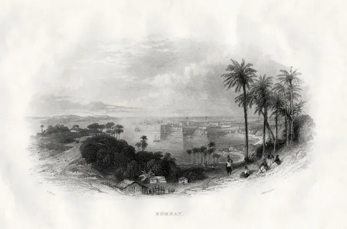 Framed Print : Bombay, India, 1860. Artist: A Willmore Framed Print : Bombay, India, 1860. Artist: A Willmore