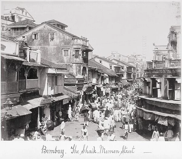 Bombay, The Said-Memon Street, Late 1860s. Creator: Samuel Bourne