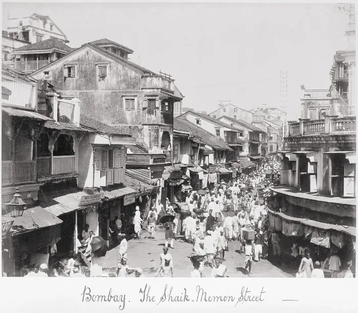 Framed Print : Bombay, The Said-Memon Street, Late 1860s. Creator: Samuel Bourne Framed Print : Bombay, The Said-Memon Street, Late 1860s. Creator: Samuel Bourne